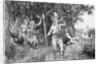 Roman Horseman Sounding Horn in Woodlands by Anonymous