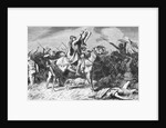 Clovis on Horseback and Gesturing for Prayer by Anonymous