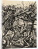 Engraving of the Battle of Poitiers by Anonymous