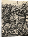 Engraving of the Battle of Poitiers by Anonymous