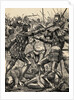 Engraving of the Battle of Poitiers by Anonymous