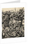 Engraving of the Battle of Poitiers by Anonymous