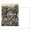 Engraving of the Battle of Poitiers by Anonymous