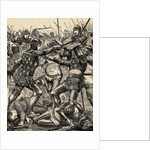 Engraving of the Battle of Poitiers by Anonymous
