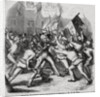 Illustration of Struggle Between Parliament and Revolutionists by Anonymous