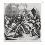 Illustration of Struggle Between Parliament and Revolutionists by Anonymous