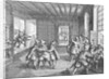 Illustration of Royal Commissioners Thrown Out Window by Anonymous