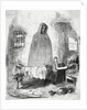 Grim Reaper at Man's Bedside by Anonymous