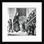Illustration of Impoverished Children Receiving Food by Anonymous