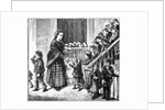Illustration of Impoverished Children Receiving Food by Anonymous