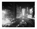 People Enjoying the Nightlife in Times Square by Anonymous