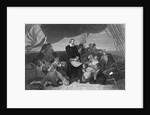Engraving of Christopher Columbus and Crew Seeing New World by Anonymous