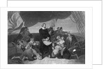Engraving of Christopher Columbus and Crew Seeing New World by Anonymous
