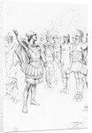 Illustration Showing Alexander The Great Speaking to His Soldiers by Anonymous