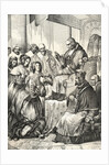 Sweden's Queen Christina Bowing to Priest by Anonymous