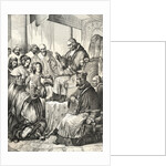 Sweden's Queen Christina Bowing to Priest by Anonymous