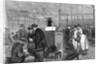 Woodcut of Travelers Being Disinfected by Anonymous