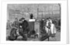 Woodcut of Travelers Being Disinfected by Anonymous