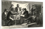 Engraving of Secret Meeting During Civil War by Anonymous