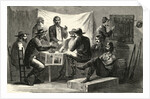 Engraving of Secret Meeting During Civil War by Anonymous