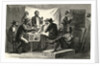 Engraving of Secret Meeting During Civil War by Anonymous