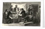 Engraving of Secret Meeting During Civil War by Anonymous