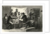 Engraving of Secret Meeting During Civil War by Anonymous