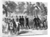 Engraving of Civil War Camp Punishment for Coward by Anonymous