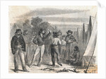 Man Playing Violin to Campfire Gathering by Anonymous
