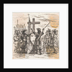 Depiction of Jacques Cartier Conquering New France by Anonymous