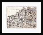 Map Depicting Jacques Cartier's Explorations by Anonymous