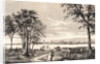 Couple Strolling in Park Across from City by Anonymous