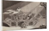 Man Operating Steam Printing Machine by Anonymous