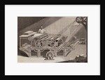 Man Operating Steam Printing Machine by Anonymous