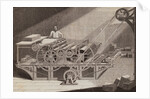 Man Operating Steam Printing Machine by Anonymous