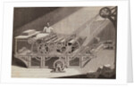 Man Operating Steam Printing Machine by Anonymous