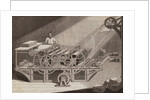 Man Operating Steam Printing Machine by Anonymous