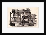 Man Posing with Printing Press by Anonymous