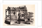 Man Posing with Printing Press by Anonymous