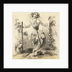 Woman Representing Grape Vine and Wine Making by Anonymous
