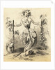 Woman Representing Grape Vine and Wine Making by Anonymous