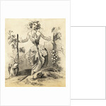 Woman Representing Grape Vine and Wine Making by Anonymous
