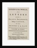 Citizen of the World Book Cover by Anonymous