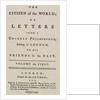 Citizen of the World Book Cover by Anonymous