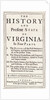 The History and Present State of Virginia by Robert Beverly