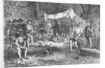 Settlers Gathering Wood by Anonymous