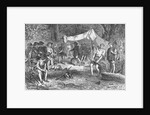Settlers Gathering Wood by Anonymous