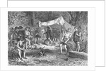 Settlers Gathering Wood by Anonymous