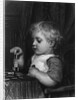 Boy Stacking Dominoes by Anonymous