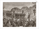 Illustration of Execution of Emperor Maximilian and Accomplices by Anonymous
